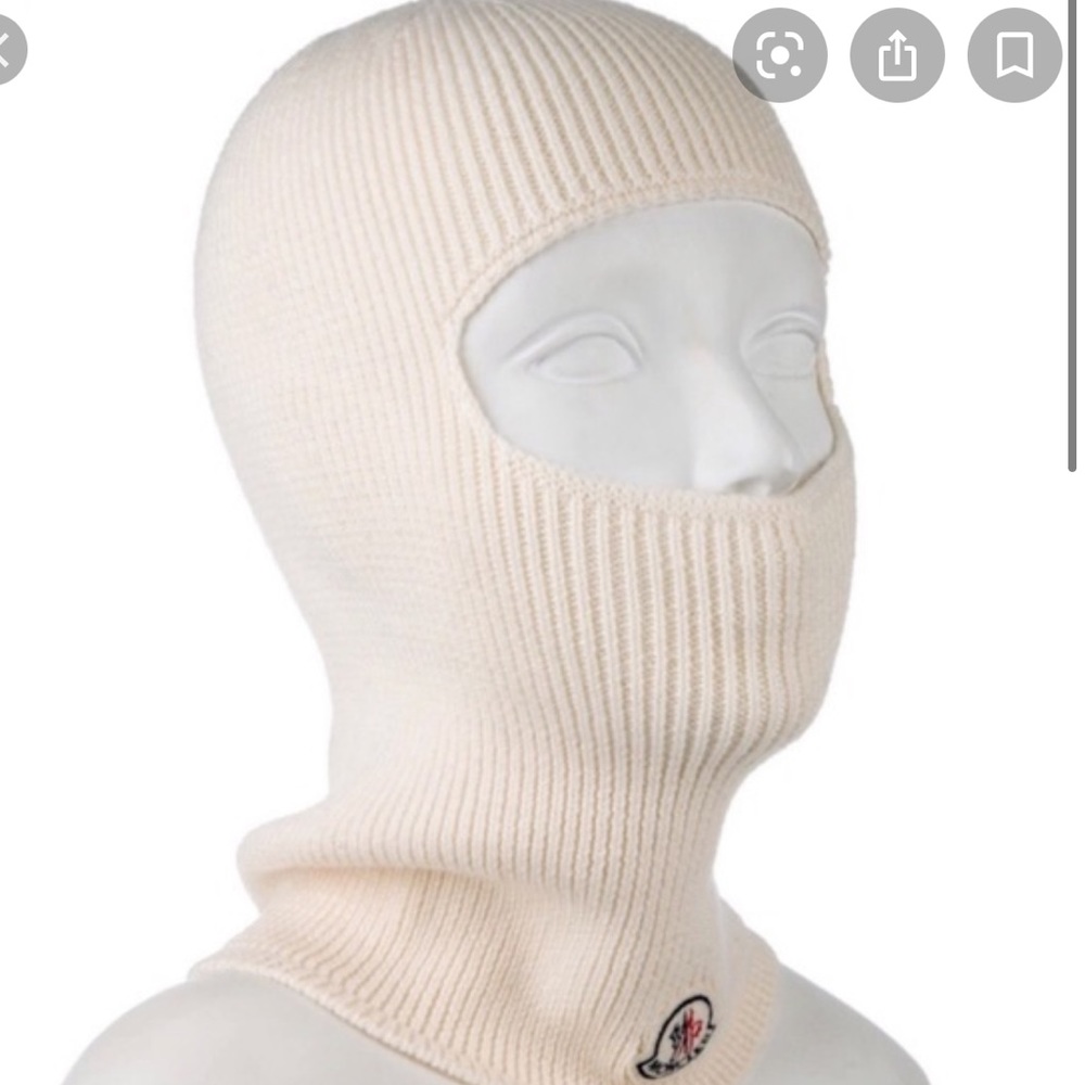 Moncler Gray ski head face mask hat
